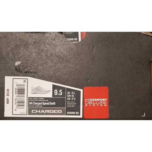 Under Armour Charged Speed Swift 3026999-100 Comfort Men’s Various Sizes main image 9